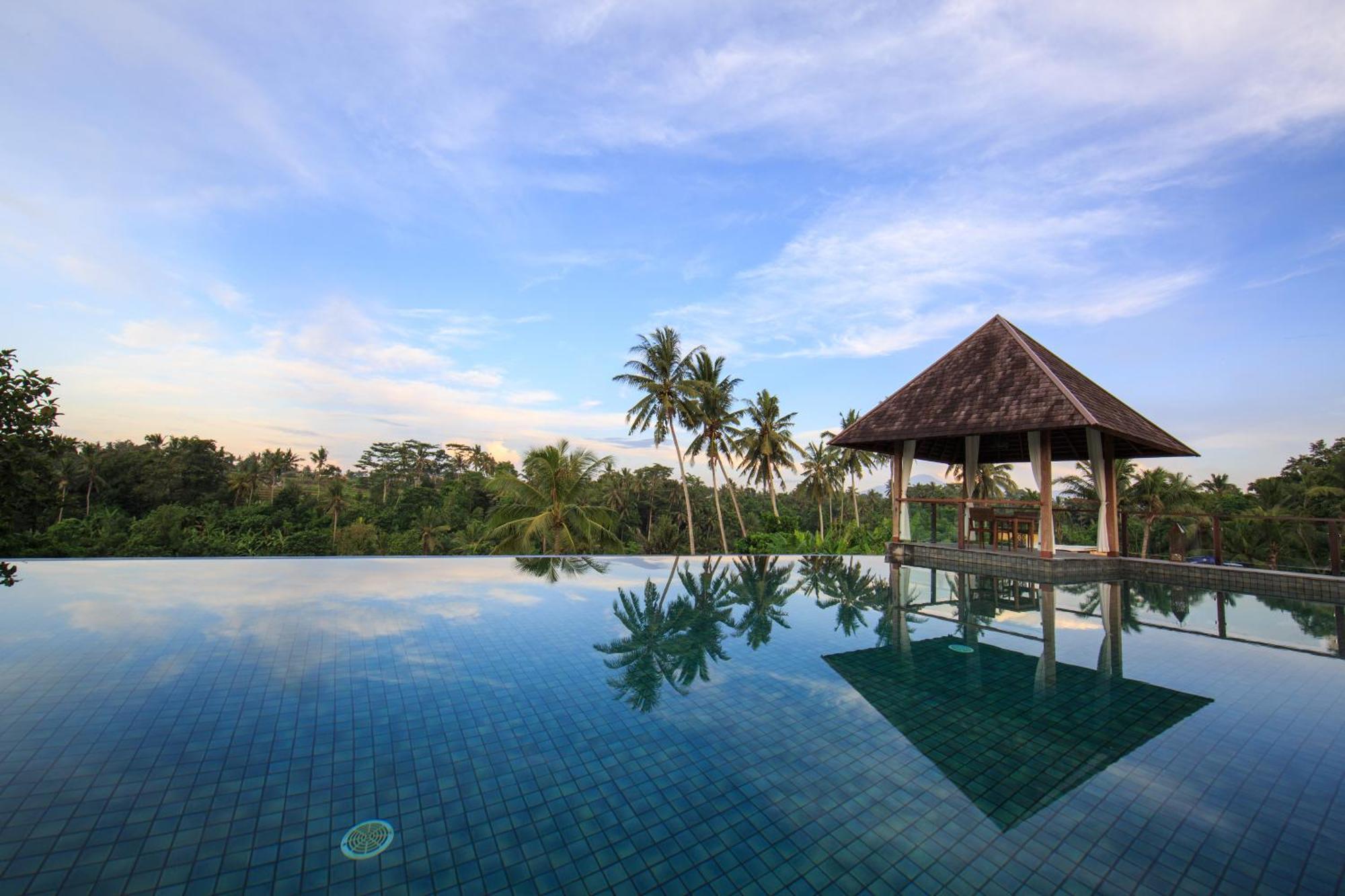 Tejaprana Bisma - CHSE Certified Ubud Exterior foto An infinity pool in Bali, Indonesia